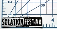 Isolation Festival - Die Cut Paper Sticker - Scrapbooking Ready to Ship