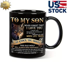 Mug Wolf King Office Coffee Drinking Cup Household Funny Gift for Friend Tumble