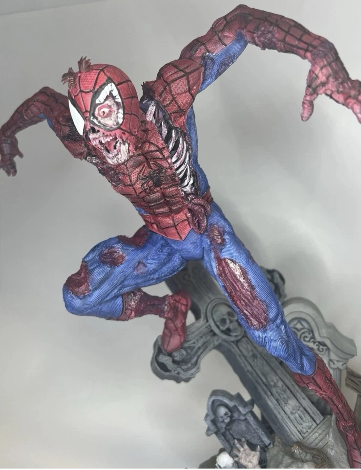 Zombie Spider-Man 3D Printed And Hand Painted Model 1/6 Scale - Image 2 of 4