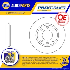 2x Brake Discs Pair Solid Rear 247mm PBD8183 Proformer Set 4246G3 4246G6