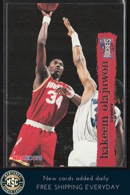 Hakeem Olajuwon 1995-96 Hoops #63 Houston Rockets