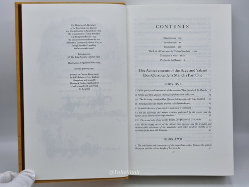 Don Quixote - Cervantes - Quentin Blake - Folio Society - 1997 - Like New - Imagen 10 de 12