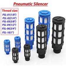 PSL 1/8"-1" Male Thread Pneumatic Plastic Silencer For Valve Sound Noise Muffler
