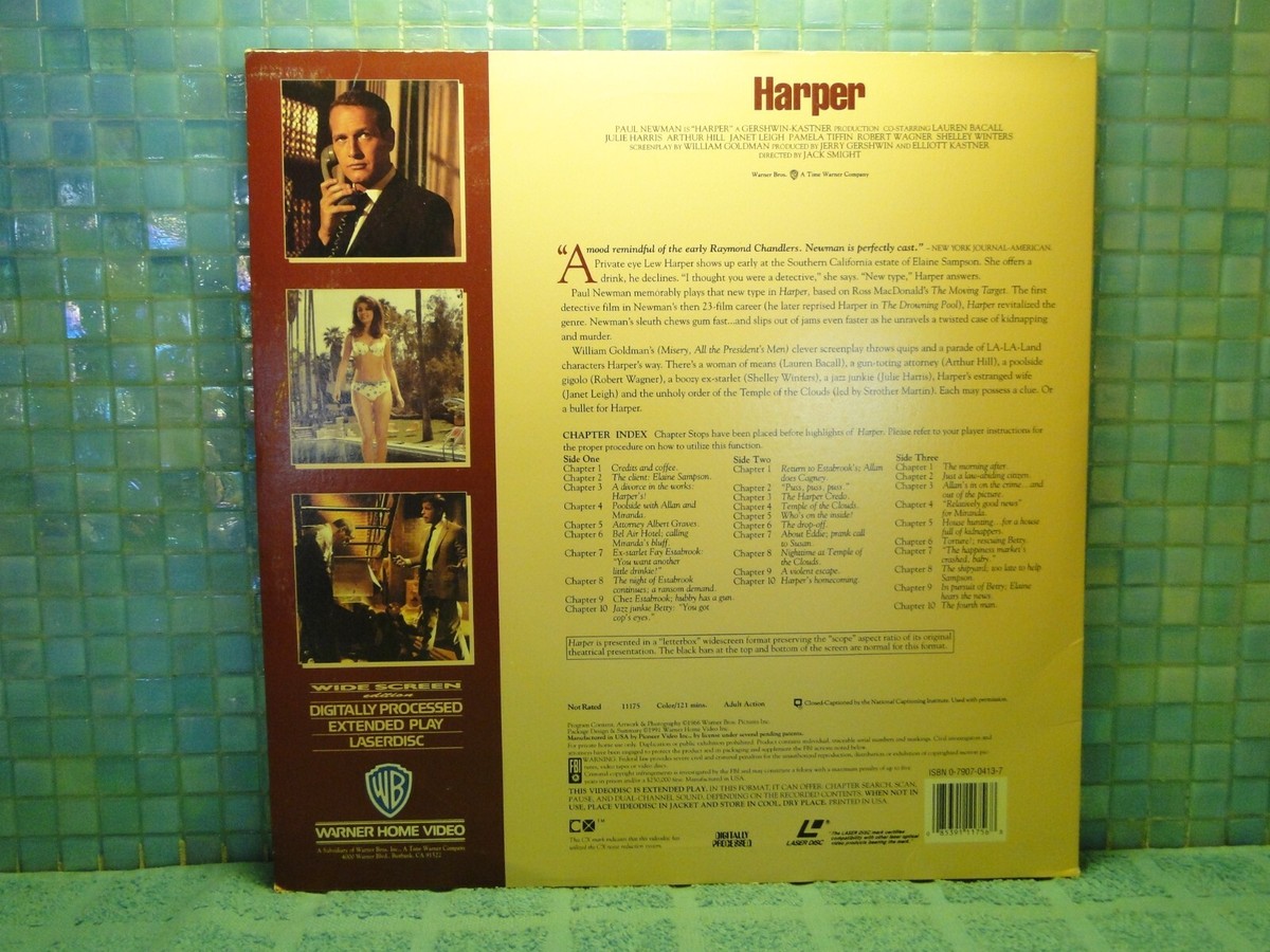 Harper Paul Newman 2 Disc Set Laserdisc -EXTRA LDs SHIP FREE | eBay