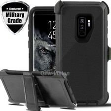 For Samsung Galaxy S9/S9+Plus Shockproof Protective Hard Case Cover w/ Belt Clip