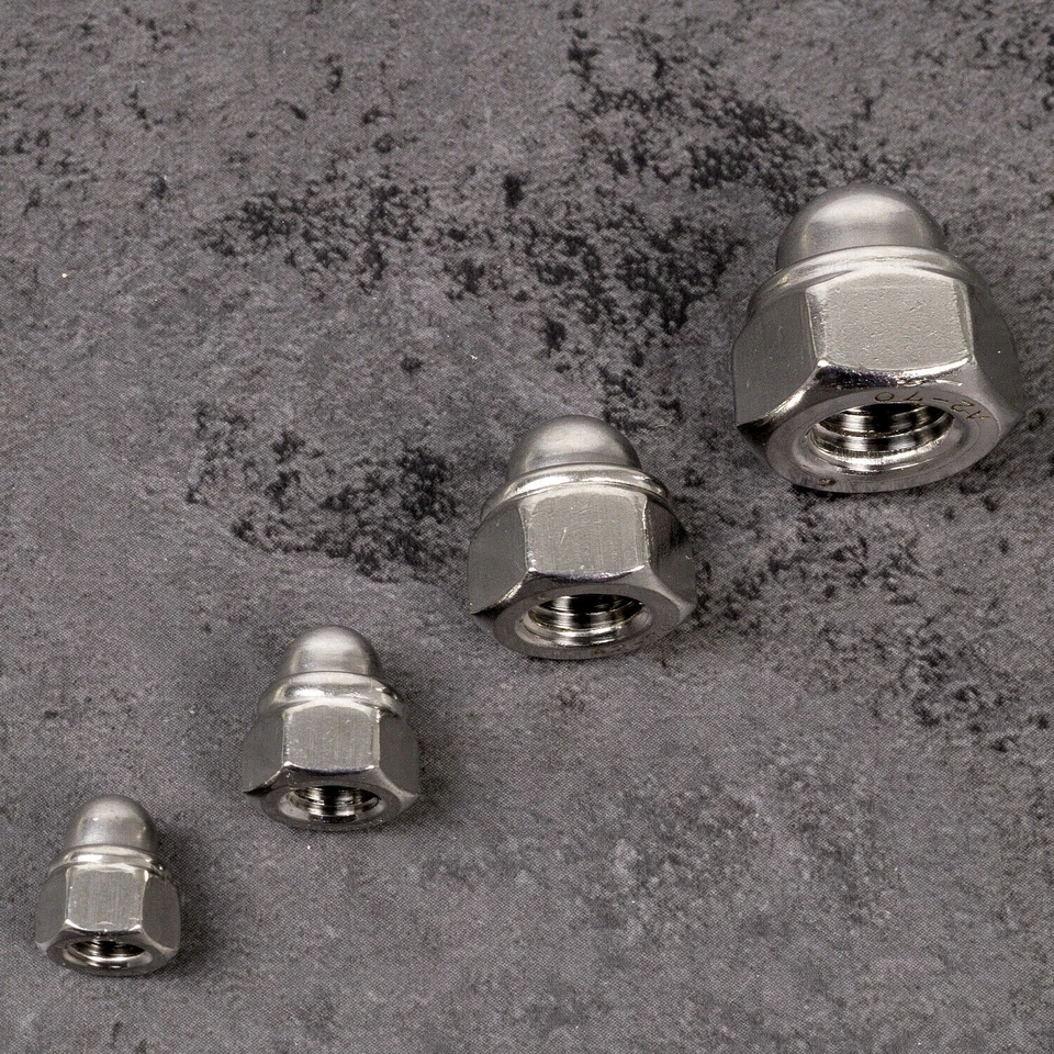 Hutmutter Edelstahl selbstsichernd M4-M16 DIN986 V2A Stopmutter Sicherungsmutter - Bild 4 von 4