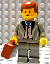LEGO Minifigura Abogado Empresario Gerente Jefe Abogado Agente Inmobiliario CPA Agente Corredor