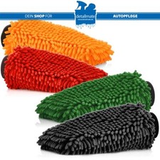 4er Pack detailmate Chenille Waschhandschuh - ideal zur Autowäsche div. Farben