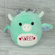 Squishmallows - Palasha the Dragon - 5” - “Sweet” - Mint Green - Plush Stuffed