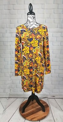 j crew floral dress long sleeve J. Crew women's long sleeve stretch knit floral print dress size medium b24