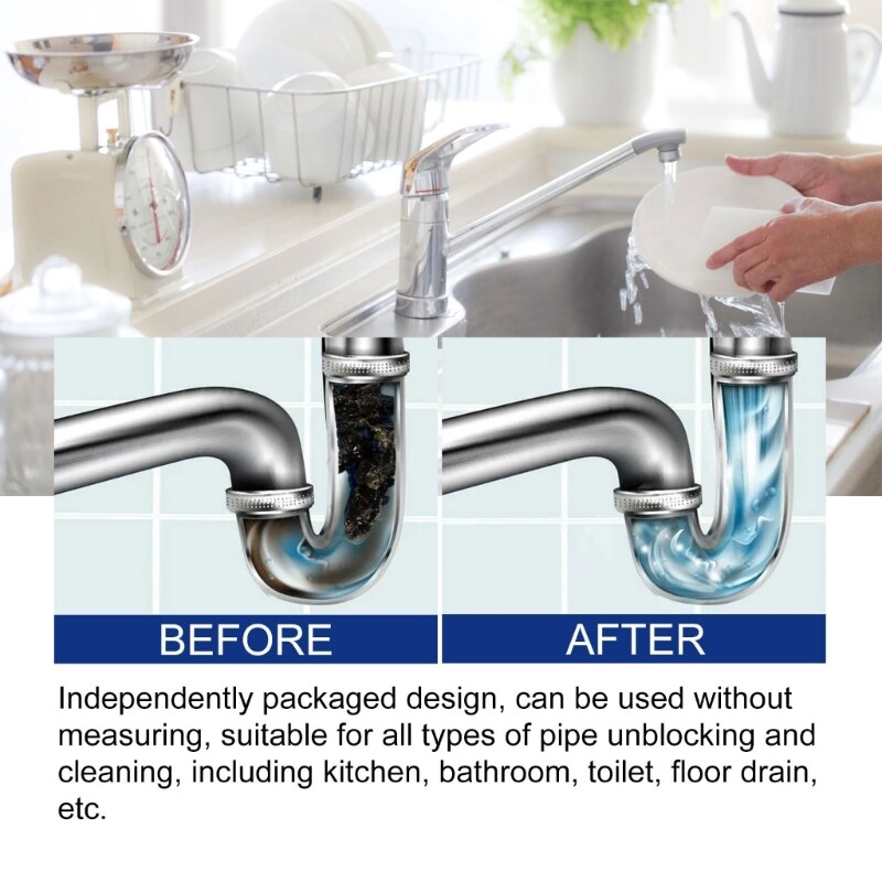 10pc Fast and Efficient Sink Drain Cleaning Powder Say Goodbye to