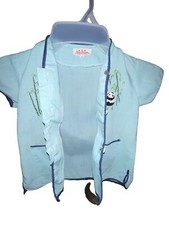 2 Vintage Chinese Plum Blossoms Kids Shirts Size 4 and 8 , 2 Shirts Good Cond.