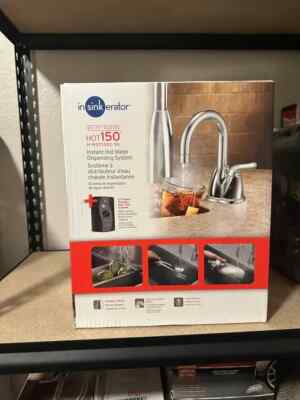 InSinkErator Instant Hot Water Dispenser Faucet PLUS Tank-- Chrome  H-HOT150C-SS 50375019947|