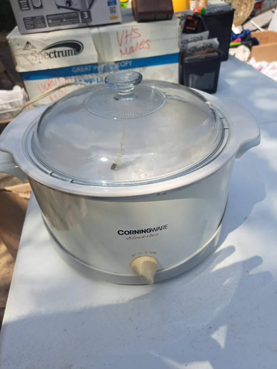 Corning Ware Electric Slow Cooker Crock Pot Model #SC-5038 6 Qt