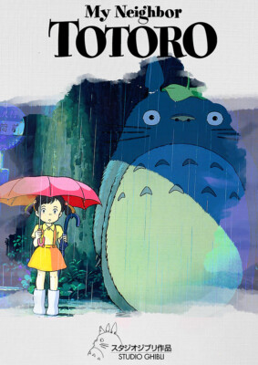 My Neighbor Totoro Anime Poster - Art Print | eBay