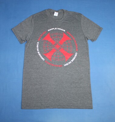 Simple Minds Shirt Big Music Tour 2015 New Wave Band grau Herren T-Shirt Medium