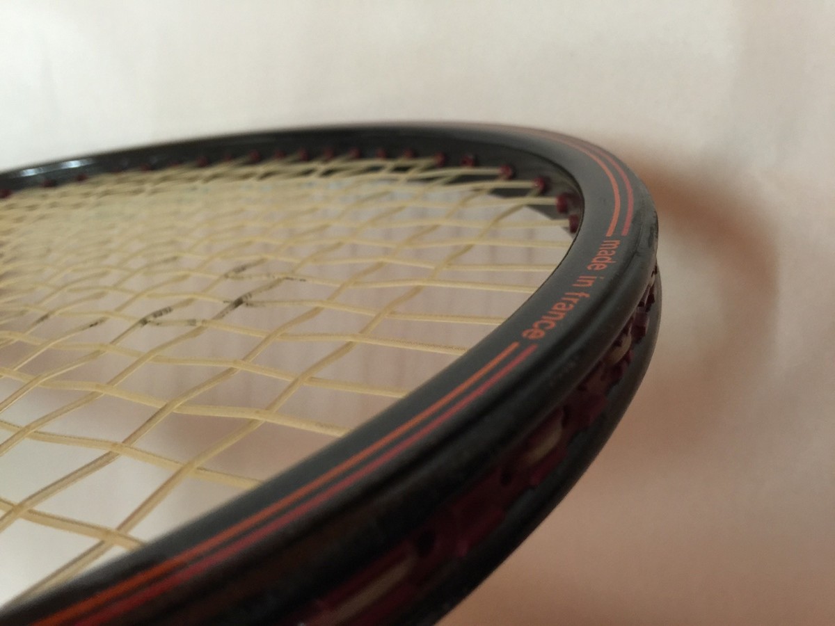 Raquette De Tennis Vintage Rossignol F300 Carbon – Taille 4 1/2 – Fabriquée En France