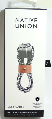  Native Union Belt Cable 4' Braided MFI Charging Sync Cable for iphone ipad 