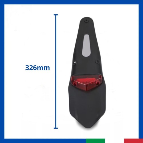 Porta targa posteriore CROSS ENDURO MOTARD 50 fanale stop rosso AM6 minarelli - Foto 3 di 6