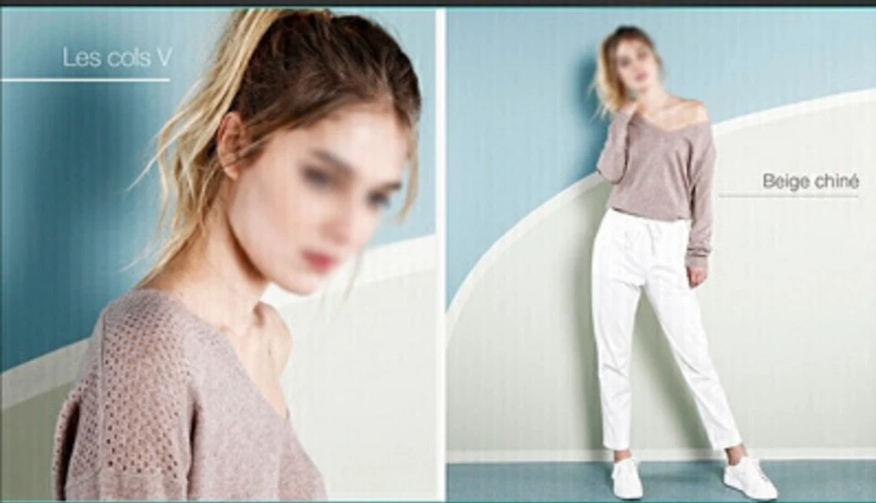 Pull Moonblush 100% Cachemire Beige Col V T.S NEUF+ETIQUETTE - Photo 1/1