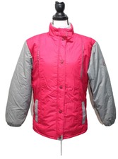 Vintage 90s Fila Italy Y2k Ski Winter Coat Long Sleeve Jacket Hot Pink & Gray 8