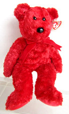 Ty Beanie Buddies Plush VALENTINE'S DAY Sizzle 13" Bear, Mint with Hang Tags