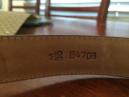 BRIGHTON BROWN LEATHER BELT CRAFTED MADE USA M 30 B4708 - Picture 4 of 9