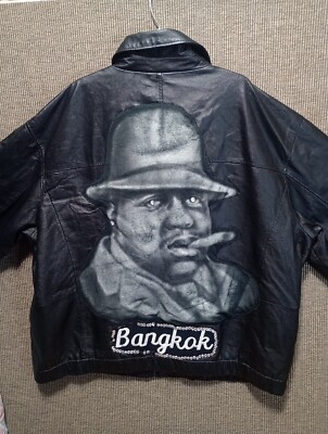 Upcycled Bangkok Leather Jacket 3XL Mens