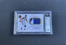 2016-17 Panini Flawless Momentous Patch Autographs Gold Joel Embiid /10 BGS 9