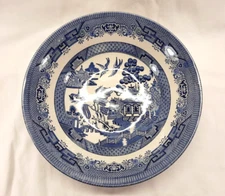 Churchill Blue Willow Serving Bowl Salad Vegetable 9 Inch Made in England