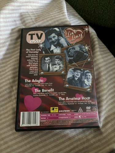 I Love Lucy Volume 1 DVD 3 Classic Episodes - Picture 2 of 3
