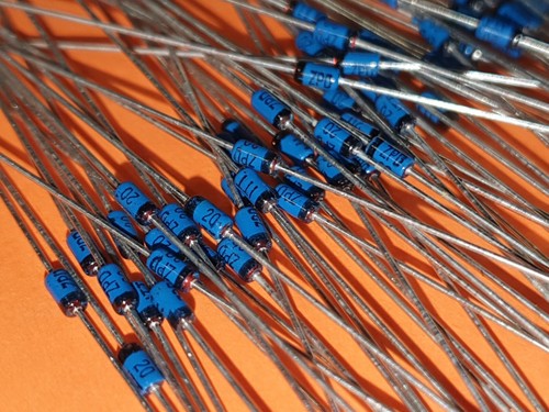 100x Z-Diode 20 Volt / 0,5 Watt ZPD20 ITT Zener-Diode - Picture 2 of 3