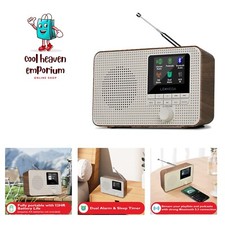 Portable WiFi Internet Radio,FM Digital Radio,Bluetooth Speaker,Dual Alarms C...