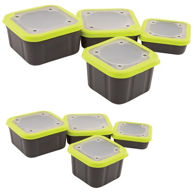 Matrix Grey Lime Compact Bait Box Madendosen Köderbox Madenbox