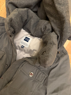 Papermoon Daunenjacke Kinder grün Gr. 130 - wie neu für 8 Jahre