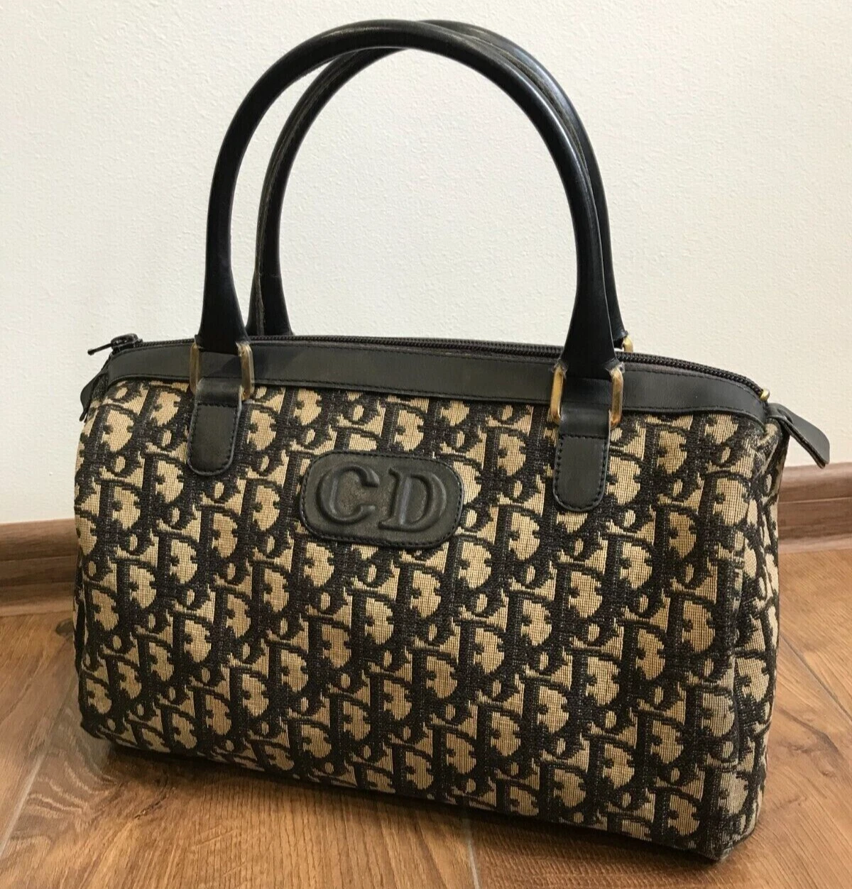 Sac fourre tout vintage monogramme Christian Dior Monsieur Speedy 30