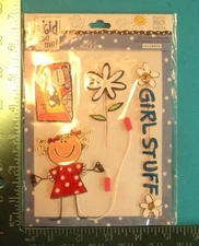 GIRL STUFF 3D Embellishments by A Kid Like Me - Colorbok - Me and My Big Ideas