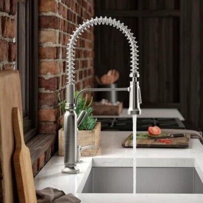 Kohler R43211-VS Provo Semi-Pro Pulldown Kitchen Faucet-Vibrant Stainless Finish
