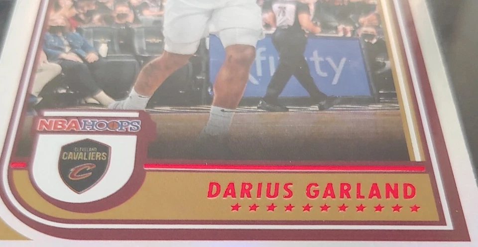 🏀2022-23 Darius Garland Panini NBA Hoops Impulse Silver Holo 66 Red Lettering - Image 2 of 3