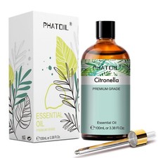PHATOIL Citronella Essential Oil 3.38oz 100ml  - Pure Premium Grade Oil