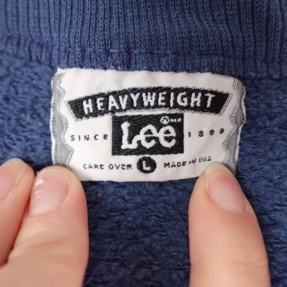 Cárdigan Suéter Lee De Colección Para Hombre Grande Azul Cuello en V Botón Delantero Mr Rogers EE. UU. Foto 2 de 4