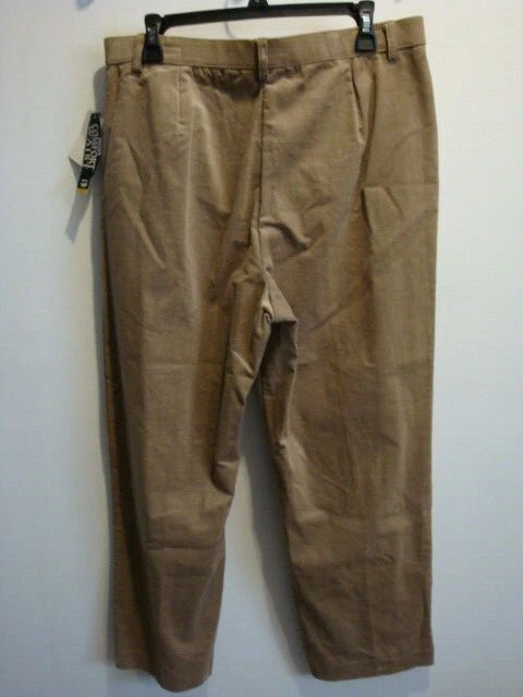 NWT Women Briggs New York Women's Corduroy Pants Wheat Khaki Size 14P - Image 2 of 2