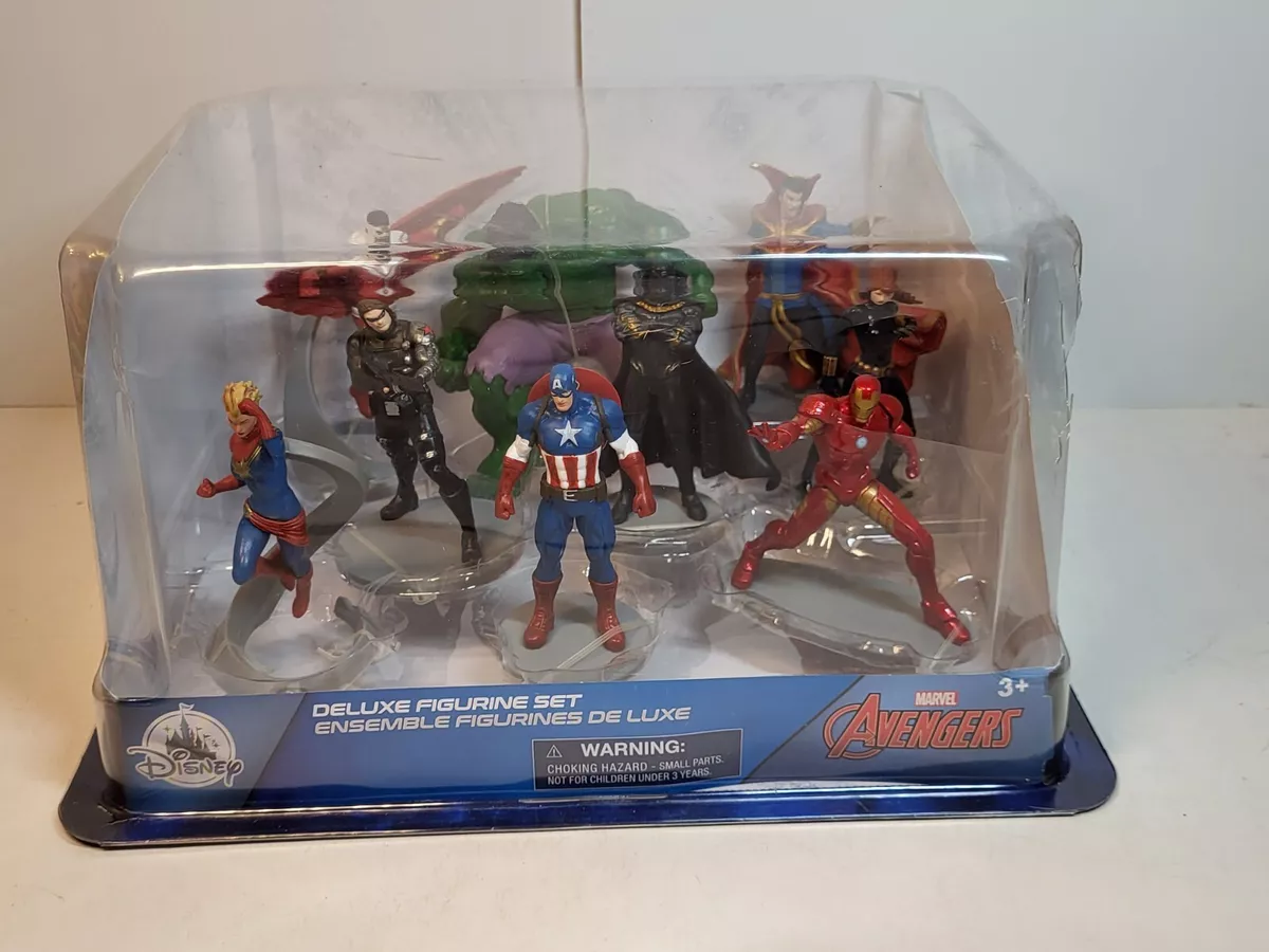 Disney Marvel Avengers Deluxe Figurine Figure 9 pieces New