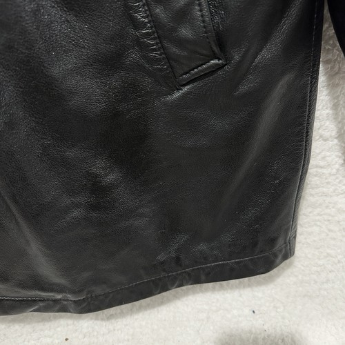 M. Julian Wilsons Thinsulate Ultra Insulation VTG Black Leather Jacket Sz Large - Picture 22 of 24