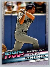 2020 Topps #DB-41 Wade Boggs Decades' Best Blue (Series One)