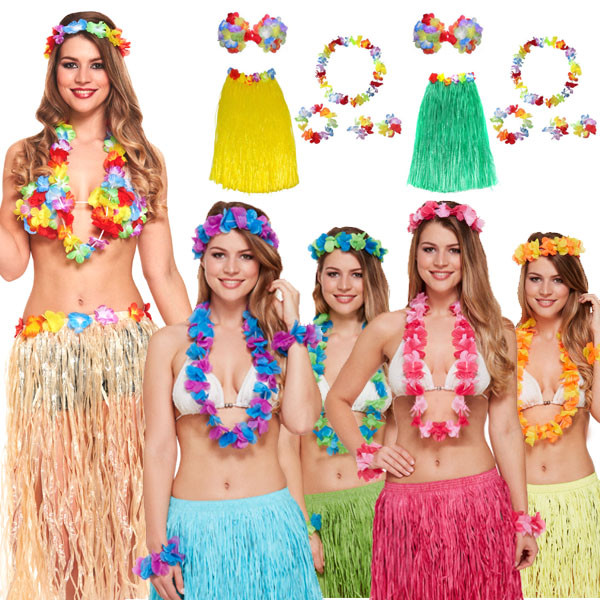 hawaiian fancy dress grass skirt