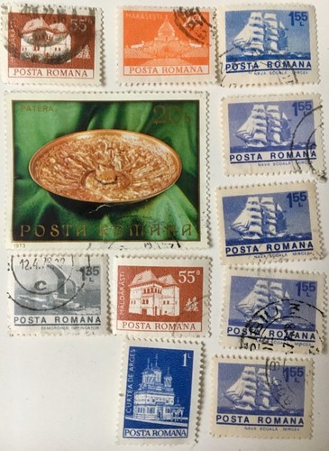 11 Romanian postage stamps (Maldarasti, Marasesi, Nova Mircea, Arges,Patera...)