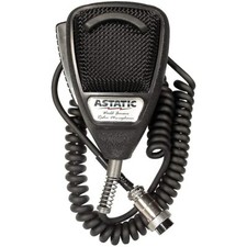 Astatic 636LB1 Dynamic Noise Canceling 4-Pin CB Microphone, Rubberized Black For