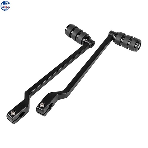 9.84" Black Extend Heel Toe Shift Lever Shifter Peg For Harley Touring Tri Glide - Picture 8 of 16