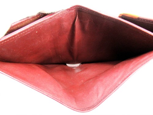Authentic Cartier purse Wallet Must Line Bordeaux leather Authentic vendre T17228